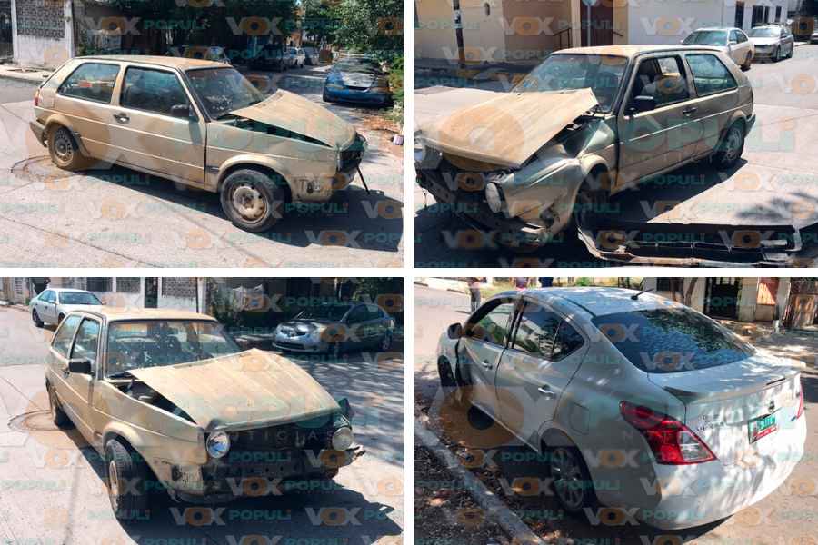 Despistado fuerte choque en Victoria