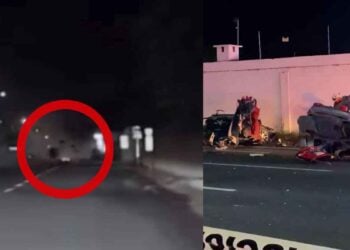 Difunden videos del fatal accidente que dejó sin vida a 4 personas en Carretera Nacional en Santiago, NL