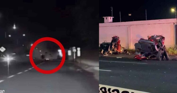 Difunden videos del fatal accidente que dejó sin vida a 4 personas en Carretera Nacional en Santiago, NL