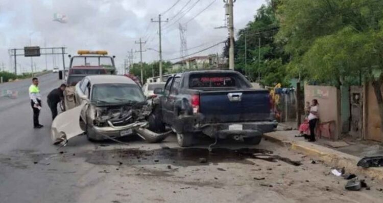 Ebrio aparatoso choque Nuevo Laredo