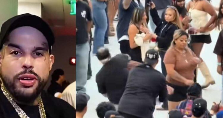 Emiliano Aguilar protagoniza pelea durante festival en Los Ángeles