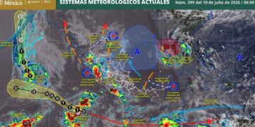 En que estados de Mexico se esperan lluvias pese a las altas temperaturas el dia de hoy