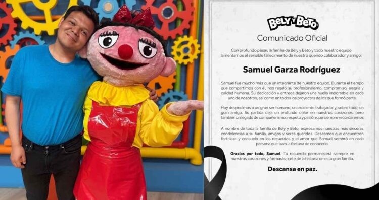 Equipo de Bely y Beto lamenta la muerte de su colaborador Samuel Garza y dedica emotivo mensaje