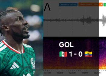 FOTO: Festejo del gol de Julián Quiñones ante Ecuador fue detectado por un sismógrafo de la CDMX