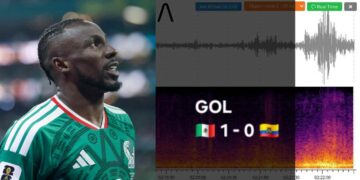 FOTO: Festejo del gol de Julián Quiñones ante Ecuador fue detectado por un sismógrafo de la CDMX