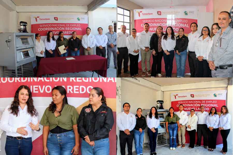 Fortalece STPS emprendimiento con entrega de equipo productivo a dos negocios de Nuevo Laredo, Tamaulipas