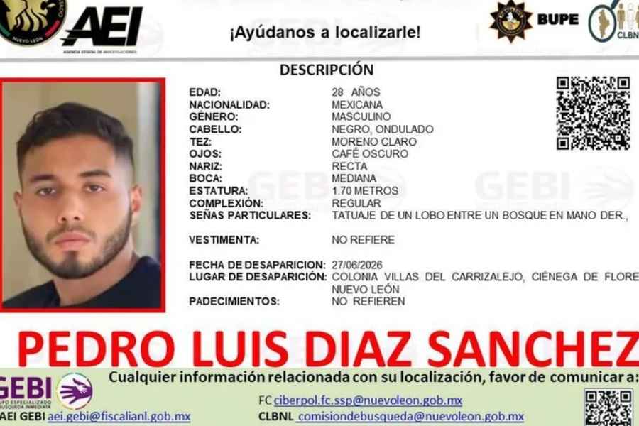 Hallan con vida a joven reportado como desaparecido en Monterrey, Nuevo León