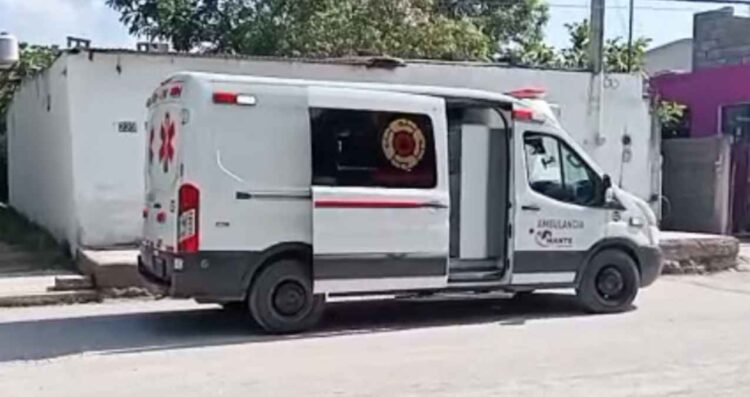 Hombre hospitalizado barda El Mante