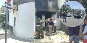 Incendio en carnicería deja daños en Juárez, Nuevo León
