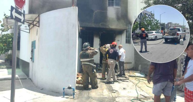 Incendio en carnicería deja daños en Juárez, Nuevo León
