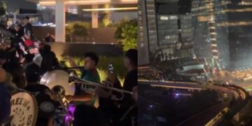 Inglaterra recibe en el hotel serenata mexicana antes del duelo de Octavos en CDMX