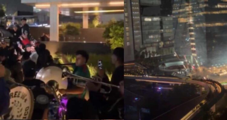 Inglaterra recibe en el hotel serenata mexicana antes del duelo de Octavos en CDMX