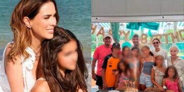 Jacky Bracamontes celebra los 12 años de Carolina con divertida pool party