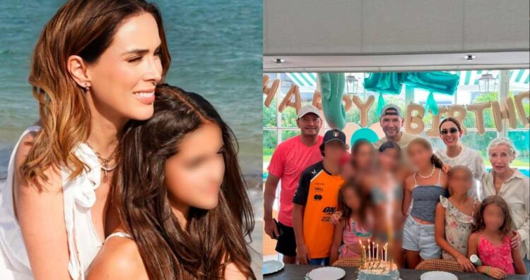 Jacky Bracamontes celebra los 12 años de Carolina con divertida pool party