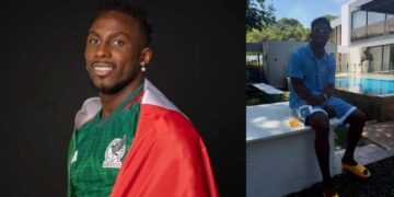 Julián Quiñones sorprende con sus chanclas Nike durante sus vacaciones en Colombia