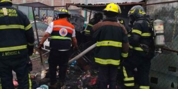 fuerte incendio colonia Morelos