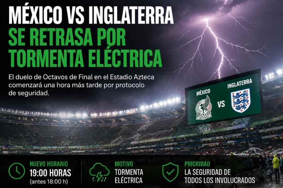México Inglaterra tormenta eléctrica