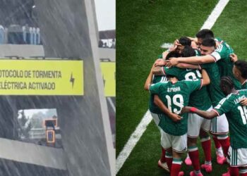 México vs Inglaterra tormenta eléctrica