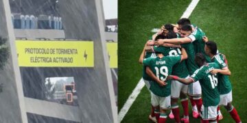 México vs Inglaterra tormenta eléctrica