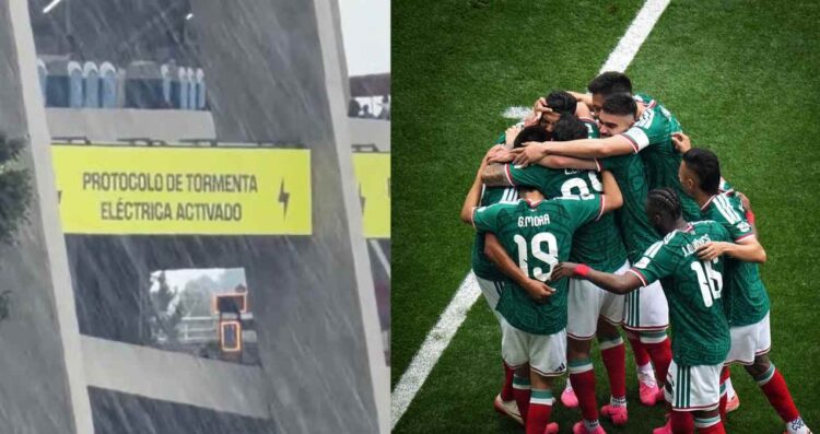 México vs Inglaterra tormenta eléctrica