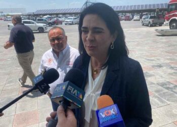 Mónica Villarreal destaca abasto histórico de agua en Tampico, Tamaulipas
