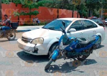 Motociclista lesionado avenida de Victoria
