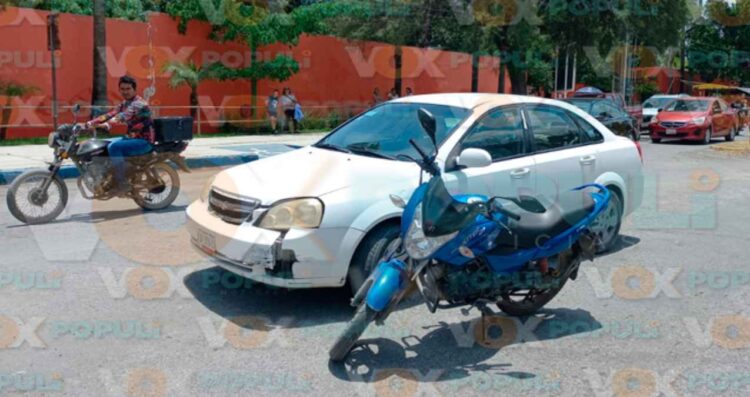 Motociclista lesionado avenida de Victoria