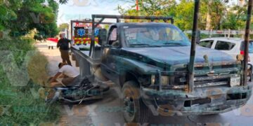 Motociclista lesionado en Victoria
