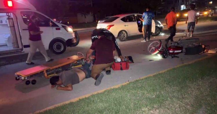 distribuidor vial El Mante choque
