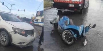 motociclista avenida Las Torres Reynosa