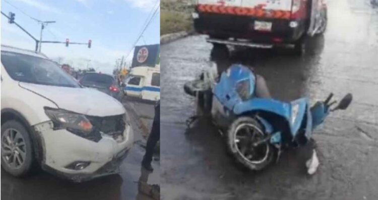 motociclista avenida Las Torres Reynosa