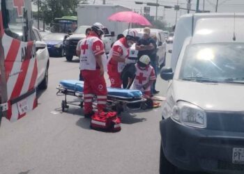 Mujer lesionada atropellada en Guadalupe