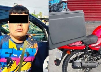 Policía de Guadalupe moto robada
