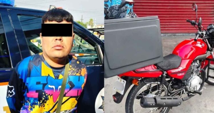 Policía de Guadalupe moto robada