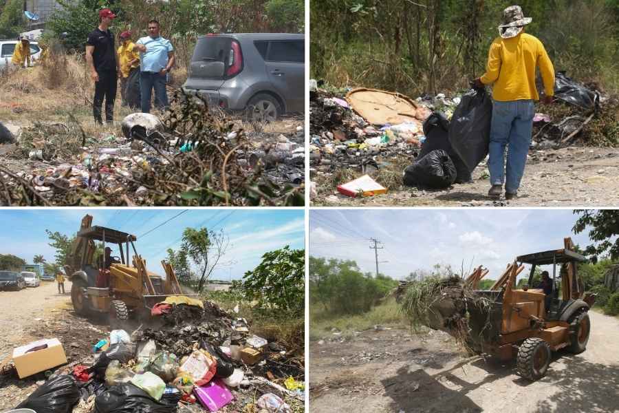 Previene SEDUMA inundaciones, enfermedades e incendios causados por tiraderos clandestinos
