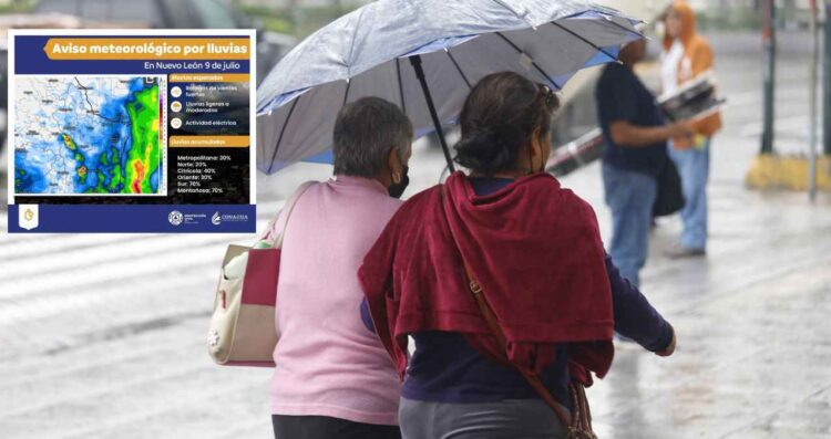 Protección Civil Nuevo León pronostica lluvias y vientos intensos este 9 de julio: ¿Qué municipios se verán afectados?
