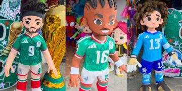Realizan piñatas de Guillermo Ochoa, Quiñones y Raúl Jiménez tras el Mundial 2026; así lucen