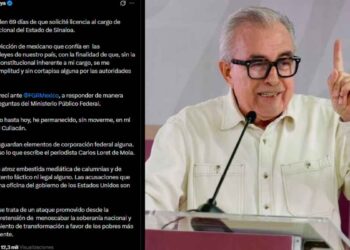 Reaparece Rubén Rocha Moya y niega contar con protección federal