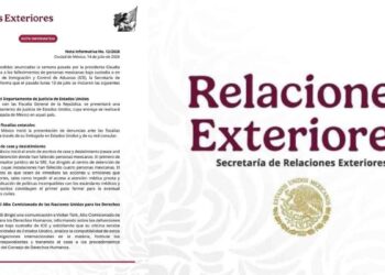 SRE solicita a la ONU indagar muertes de 17 migrantes mexicanos durante operativos del ICE