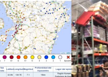 Se registra terremoto de 7.1 en Kumamoto, Japón; reportan colapsos, incendios y evacuaciones