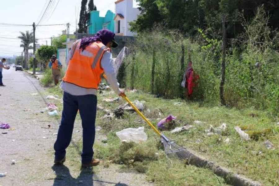 Servicios Públicos mantiene operativo permanente de limpieza en Ciudad Victoria, Tamaulipas