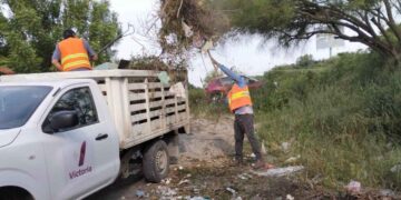 Servicios Públicos refuerza limpieza en colonias de Ciudad Victoria, Tamaulipas
