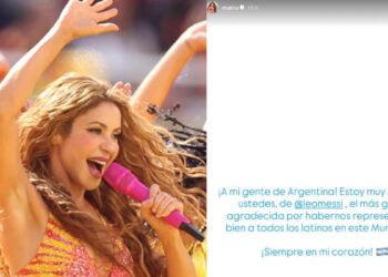 Shakira felicita a España y dedica mensaje especial a Lionel Messi
