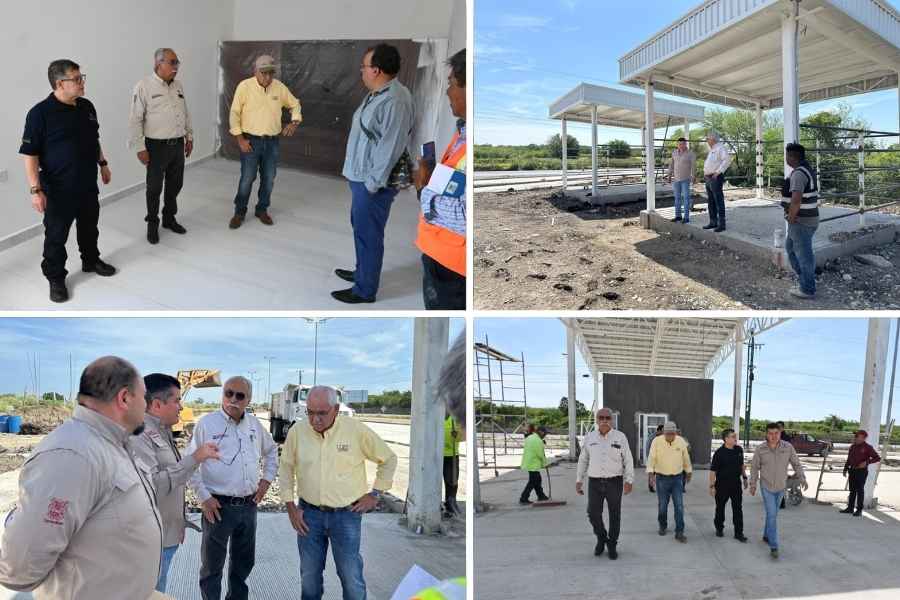 Supervisan avance de la Estación Cuarentenaria Estatal La Gloria