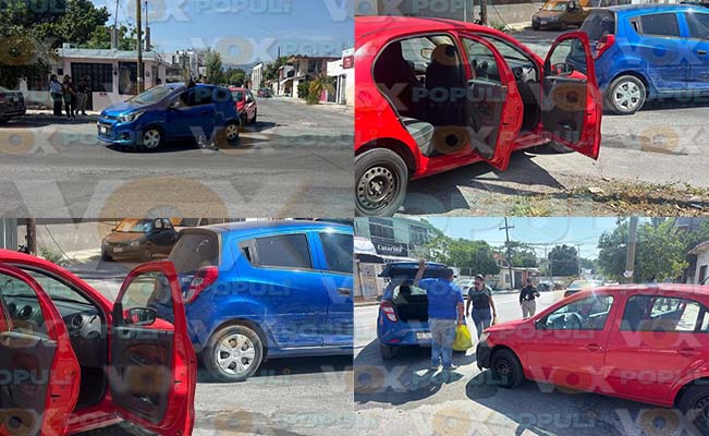 accidente lateral en Ciudad Victoria