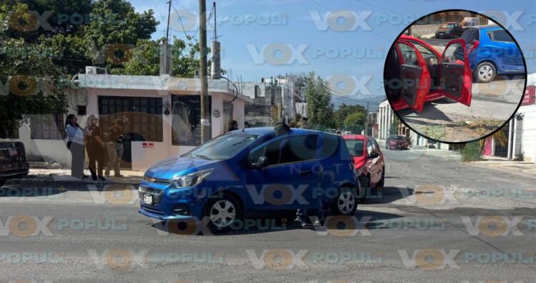 accidente lateral en Ciudad Victoria