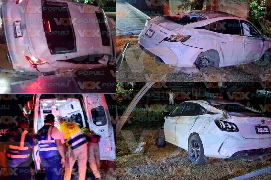 automóvil en tramo en reparación en Victoria