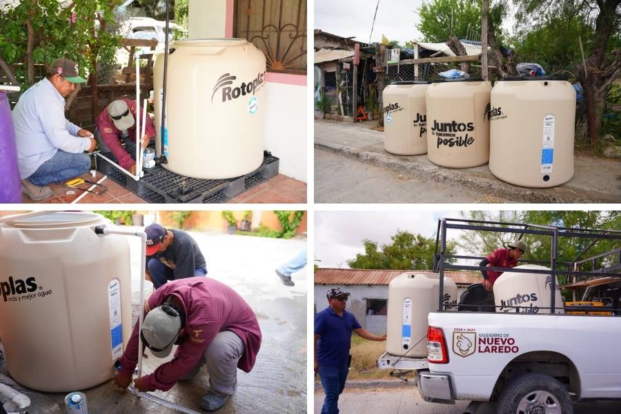 baja presión de agua en Nuevo Laredo