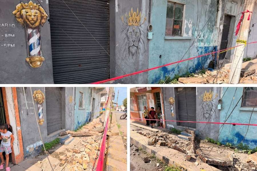 edificio en riesgo de colapso en Tampico