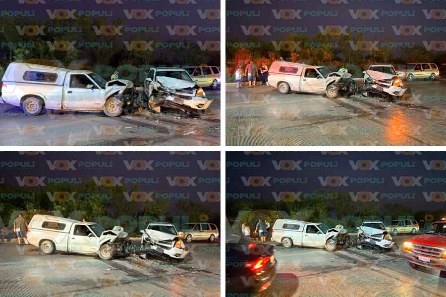fuerte choque frontal en Reynos
